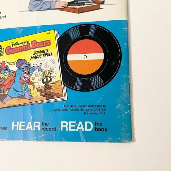1985 Disneys Gummi Bears Gummies To The  Rescue Read Along Book Only No Record - Picture 7 of 16